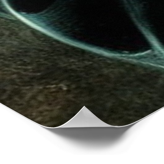 Spooky Sensenmann des Todes mit Scythe Poster (Ecke)