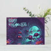 Spooky Sewer Spione Überraschungskarte Einladung (Stehend Vorderseite)