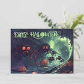 Spooky Sewer Surprise Halloween Card Einladung (Stehend Vorderseite)