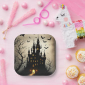 Spooky Shadow Halloween Castell Paper-Teller Pappteller (Party)