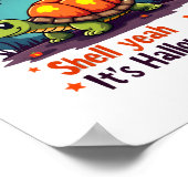 Spooky Shell Surprise Turtle Poster (Ecke)