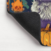 Spooky Shih Tzu Hund Halloween Hexe und Pumpkin Mousepad (Ecke)