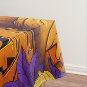 Spooky Shih Tzu Hund Halloween Hexe und Pumpkin Tischdecke (Beispiel)