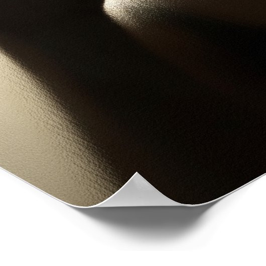 Spooky-Silhouette auf Glas Poster (Ecke)