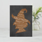 Spooky-Silhouette-Halloween-Party Einladung (Stehend Vorderseite)
