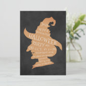 Spooky-Silhouette-Halloween-Party Einladung (Stehend Vorderseite)