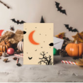 Spooky Silhouette Spuk FriedhofsHalloween Einladung