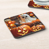 Spooky Sips: Halloween-harte Plastik-Untersetzer Getränkeuntersetzer (Linke Seite)
