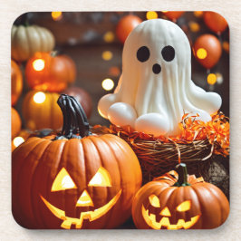 Spooky Sips: Halloween-harte Plastik-Untersetzer Getränkeuntersetzer