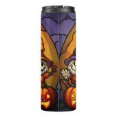 Spooky Sips mit einem Lächeln Thermosbecher (Rückseite)