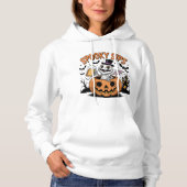 Spooky Sips Skeleton Lizard Halloween Hoodie (Vorderseite)
