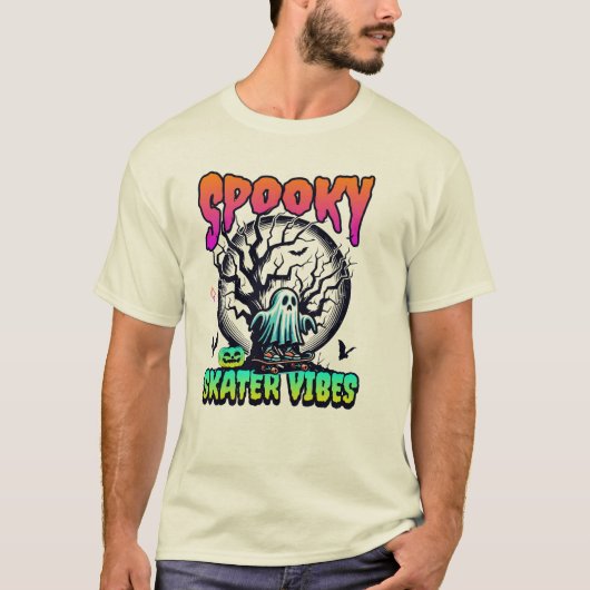 Spooky Skater Vibes T-Shirt (Vorderseite)