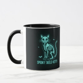 Spooky Skele-Kitty Mug Tasse