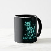 Spooky Skele-Kitty Mug Tasse (VorderseiteRechts)