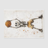 Spooky Skeleton Basketball Player AJ7 Decoupage Seidenpapier (Vorderseite)