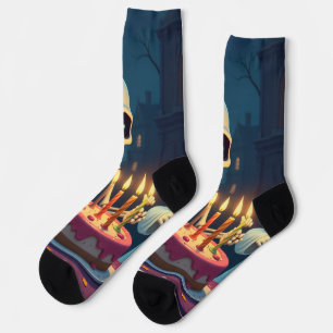 Spooky Skeleton Cake Cutting 🎃   Virale Überrasch Socken