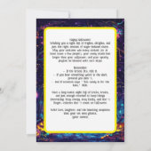 Spooky Skeleton Dance Card Einladung (Rückseite)