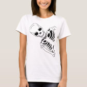 Spooky Skeleton Flüchtige Blick T-Shirt (Vorderseite)