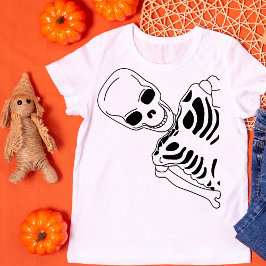 Spooky Skeleton Flüchtige Blick T-Shirt