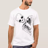 Spooky Skeleton Flüchtige Blick T-Shirt (Vorderseite)