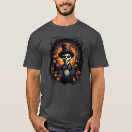 Spooky Skeleton Gentleman Halloween Men T-Shirt