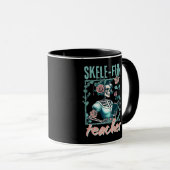 Spooky Skeleton Grundschullehrer für Hall Tasse (VorderseiteRechts)