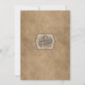 Spooky Skeleton Halloween-Party Einladung (Rückseite)