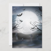 Spooky Skeleton Halloween-Party Einladung (Rückseite)