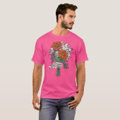 Spooky Skeleton Hand Blumenschmuck Hallowee T-Shirt (Vorne ganz)