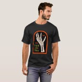 Spooky Skeleton Hand Halloween T-Shirt (Vorne ganz)