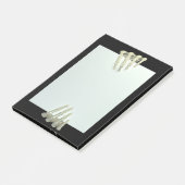 Spooky Skeleton Hände Creepy Post es Hinweise Post-it Klebezettel (angewinkelt)