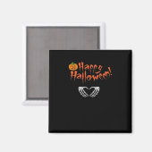 Spooky Skeleton Hände. Happy Halloween. Magnet (Vorderseite/Rückseite)