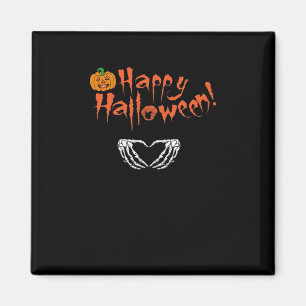 Spooky Skeleton Hände. Happy Halloween. Magnet