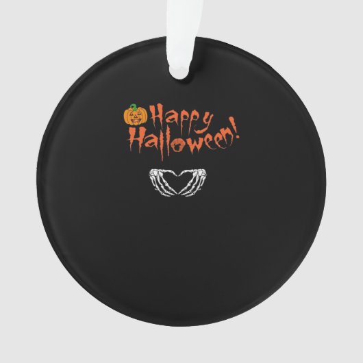 Spooky Skeleton Hände. Happy Halloween. Ornament (Vorderseite)