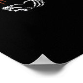 Spooky Skeleton Hände. Happy Halloween. Poster (Ecke)