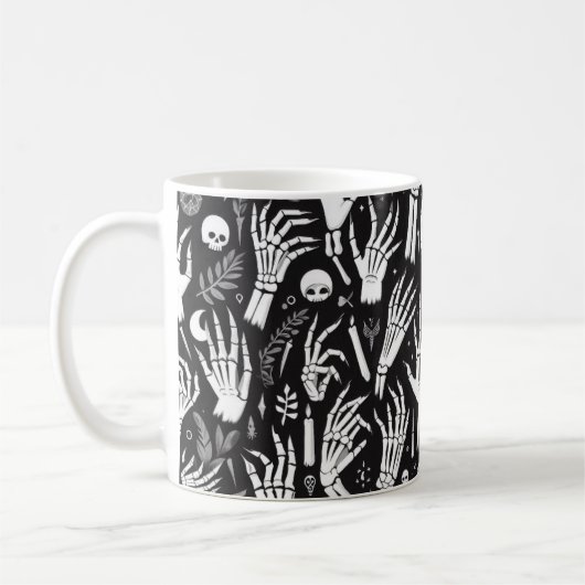 Spooky Skeleton Hands Tasse (Links)