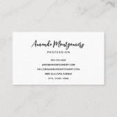 Spooky Skeleton mit Bösen Pumpkins Visitenkarte (Rückseite)