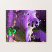 Spooky Skeleton nimmt eine Blase Bad Puzzle (Horizontal)