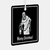 Spooky Skeleton Ornament Aus Metall (Vorderseite Rechts)