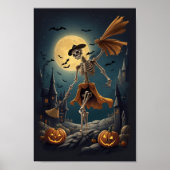 Spooky Skeleton Pumpkin Carving - Hol dir heute de Poster (Vorne)