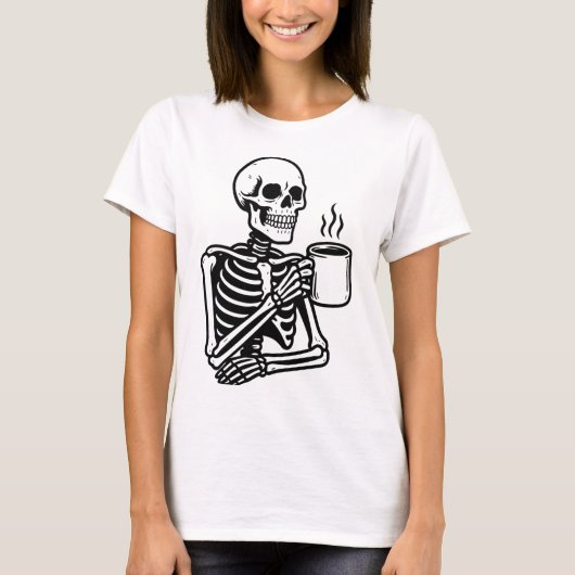 Spooky Skeleton T - Shirt - Halloween Fall (Vorderseite)