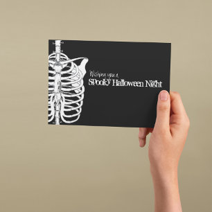 Spooky Skeleton X-Ray Halloween Karte