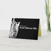 Spooky Skeleton X-Ray Halloween Karte (Vorderseite)
