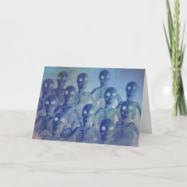 Spooky Skeletons Halloween Karte