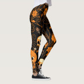 Spooky Skeletons Halloween Leggings (Rechts)