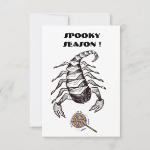 Spooky-Skorpion Dankeskarte