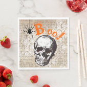 Spooky Skull Halloween Serviette (Beispiel)