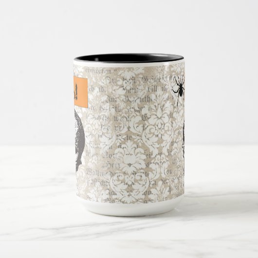 Spooky Skull Halloween Tasse (Zentrum)