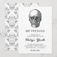 Spooky Skull RIP Zwanziger 20er Funny 30th Birthda