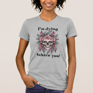 Spooky Skull Shirt Halloween-bearbeiteter Text